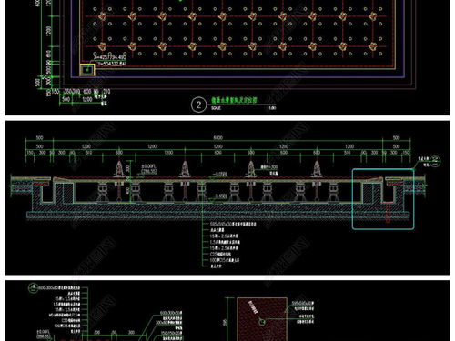 精品镜面景观水景设计 结构缝隙、跌水节点与施工图详解