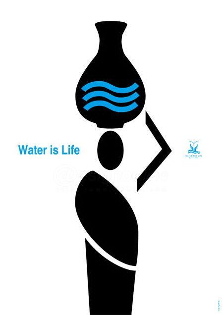 当水发出呐喊 在华巡回的“水是生命”获奖海报中，看到设计的终极人文关怀